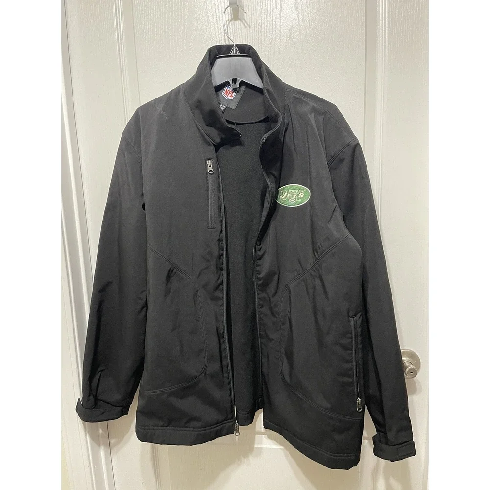 New York Jets Jacket XL  - Closing Wrist See Pics - NFL